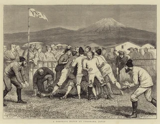 A Football Match at Yokohama, Japan